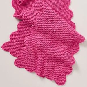 Anthropologie Maeve Scallop Scarf LONG & VERY SOFT nwt PINK